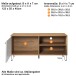 TV-Bank >Touch< in Weiß Matt Tiefzieh - 123x56x40 (BxHxT)