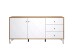Kommode >Touch< in Weiß Matt Tiefzieh - 183x76x40 (BxHxT)