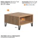 Couchtisch >Touch< in Artisan Eiche - 60x37x60 (BxHxT)