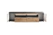 Lowboard >SINUS< in Braun/Grau aus Holzwerksoff - 200x51,3x46,4cm (BxHxT)