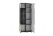 Standvitrine >SINUS< in Braun/Grau aus Holzwerkstoff - 70,1x171,2x37,4cm (BxHxT)