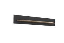 Wandboard >SINUS< in Braun/Grau aus Holzwerkstoff - 150x25x23,5cm (BxHxT)