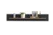 Wandboard >SINUS< in Braun/Grau aus Holzwerkstoff - 150x25x23,5cm (BxHxT)
