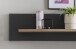 Wandboard >SINUS< in Braun/Grau aus Holzwerkstoff - 150x25x23,5cm (BxHxT)