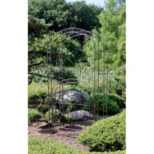 Rosenbogen >Mayon< in rost aus Stahl - 43x115x215cm...