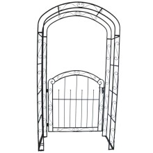 Rosenbogen >Mayon< in rost aus Stahl - 43x115x215cm...