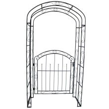 Rosenbogen >Mayon< in rost aus Stahl - 43x115x215cm...