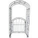 Rosenbogen >Mayon< in rost aus Stahl - 43x115x215cm (LxBxH)