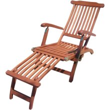 Gartenliege >Phoenix< in holzfarben aus Holz -...