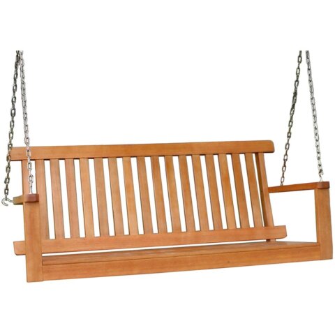 Hängesessel >Colombia< in natur aus Holz - 130x56x63cm (BxHxT)