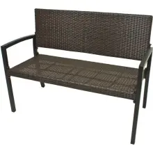 Gartenbank >Sanremo< in coffee aus Aluminium,...