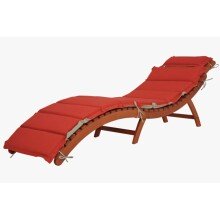 Gartenliege >Nassau< in braun aus Eukalyptusholz,...