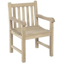 Gartenlounge-Sessel >Solo< in Natur aus Holz -...