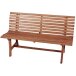 Gartenbank >Moreno< in braun aus Eukalyptus  - 61x140x82cm (LxBxH)