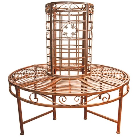 Baumbank >Larissa< in Bronze aus Stahl - 38x112cm (BxH)