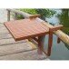 Balkonhängetisch >Berkeley< in braun aus Holz - 60x44x65cm (BxHxT)