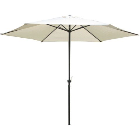 Sonnenschirm >Bietigheim< in creme aus Polyester, Stahl - 250cm (H)