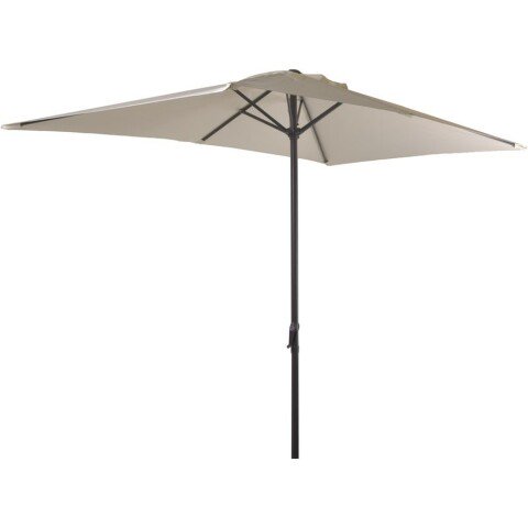 Sonnenschirm >Bietigheim< in grau aus Polyester, Stahl - 250cm (H)