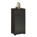 Badkommode >Spice< in Schwarz matt aus Holzwerkstoff - 40x85x32cm (BxHxT)
