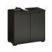 Waschbeckenunterschrank >Spice< in Schwarz matt - 60x57x32 (BxHxT)