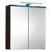 Badezimmerspiegelschrank >Spice< in Schwarz matt - 60x67x20 (BxHxT)
