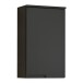 Hängeschrank >Spice< in Schwarz matt aus Holzwerkstoff - 40x67x23cm (BxHxT)