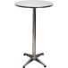 Stehtisch >Bistro< in silberfarben aus Aluminium, Edelstahl - 110cm (H)