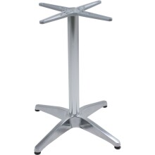 Tischgestell >Brenta< in silber aus Aluminium -...