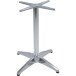 Tischgestell >Brenta< in silber aus Aluminium - 60x70x66cm (BxHxT)