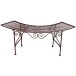 Ablagetisch >Fuego< in schwarz, braun aus Eisen - 125x46x47cm (LxBxH)