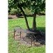 Ablagetisch >Fuego< in schwarz, braun aus Eisen - 125x46x47cm (LxBxH)