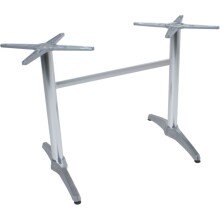 Tischgestell >Brenta< in silber aus Aluminium -...