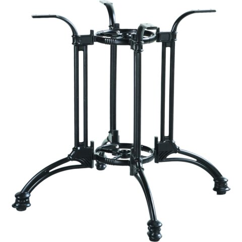 Tischgestell >Battle< in schwarz aus Aluminium - 80x80x70cm (LxBxH)