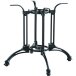 Tischgestell >Battle< in schwarz aus Aluminium - 80x80x70cm (LxBxH)