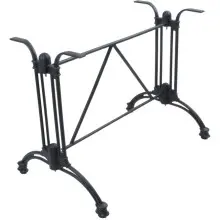 Tischgestell >Morena< in Schwarz aus Aluminium -...
