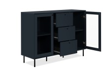 Kommode >Caracas< in Navy blau - 120x90x40cm (BxHxT)