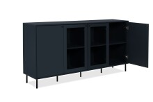 Sideboard >Caracas< in Navy blau - 180x90x40cm (BxHxT)