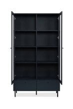 Stauraumvitrine >Caracas< in Navy blau - 100x183x40cm (BxHxT)