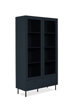 Stauraumvitrine >Caracas< in Navy blau - 100x183x40cm (BxHxT)