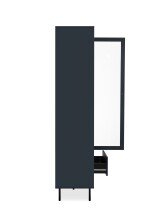 Stauraumvitrine >Caracas< in Navy blau - 100x183x40cm (BxHxT)