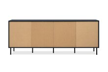 Lowboard >Caracas< in Navy blau - 180x68x40cm (BxHxT)