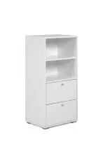Regal >Fyn< in Weiß - 46x96,5x33,5cm (BxHxT)