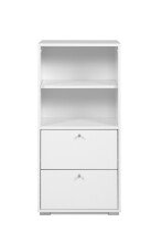 Regal >Fyn< in Weiß - 46x96,5x33,5cm (BxHxT)