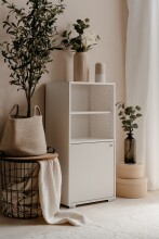 Regal >Fyn< in Weiß - 46x96,5x33,5cm (BxHxT)