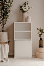 Regal >Fyn< in Weiß - 46x96,5x33,5cm (BxHxT)