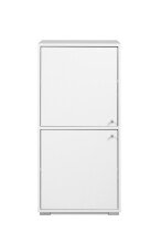 Aktenschrank >Fyn< in weiß - 46x96,5x33,5cm...