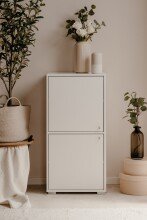 Aktenschrank >Fyn< in weiß - 46x96,5x33,5cm (BxHxT)