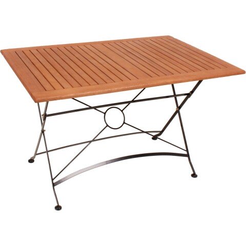 Gartentisch >Wien< in holzfarben aus Massivholz - 120cm (T)