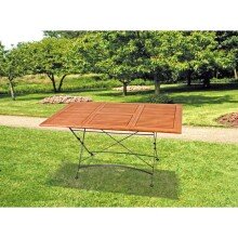 Gartentisch >Wien< in holzfarben/schwarz aus Holz,...