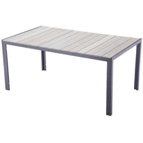 Gartentisch >Olivia< in Braun aus Kunststoff, Aluminium - 90x72cm (BxH)